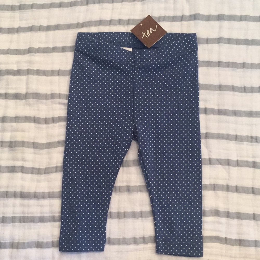 Tea blue dot baby leggings